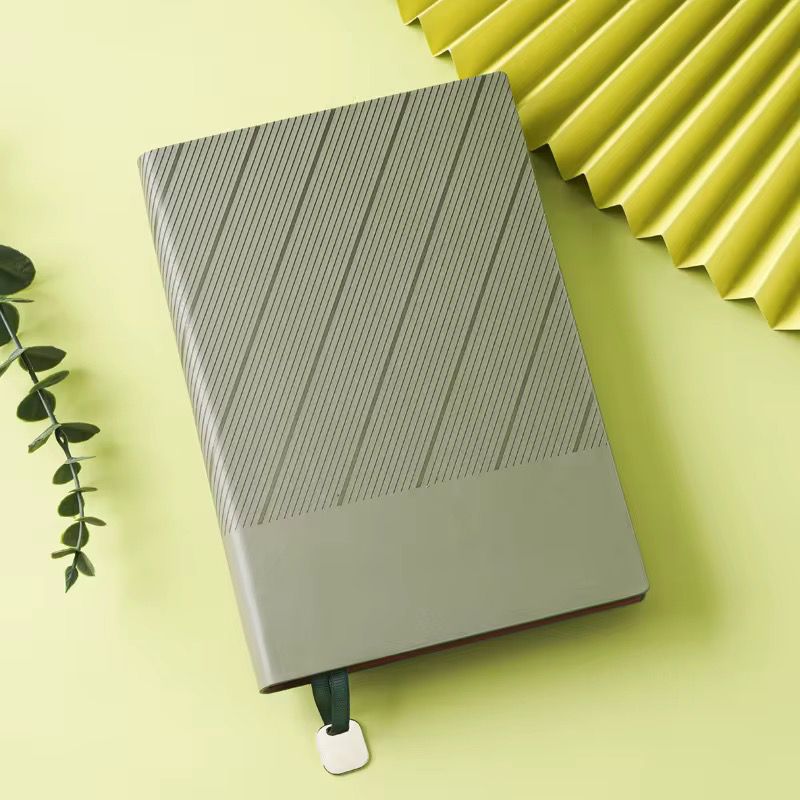 Aura Textured PU A5 Notebook Diary – Sage Green